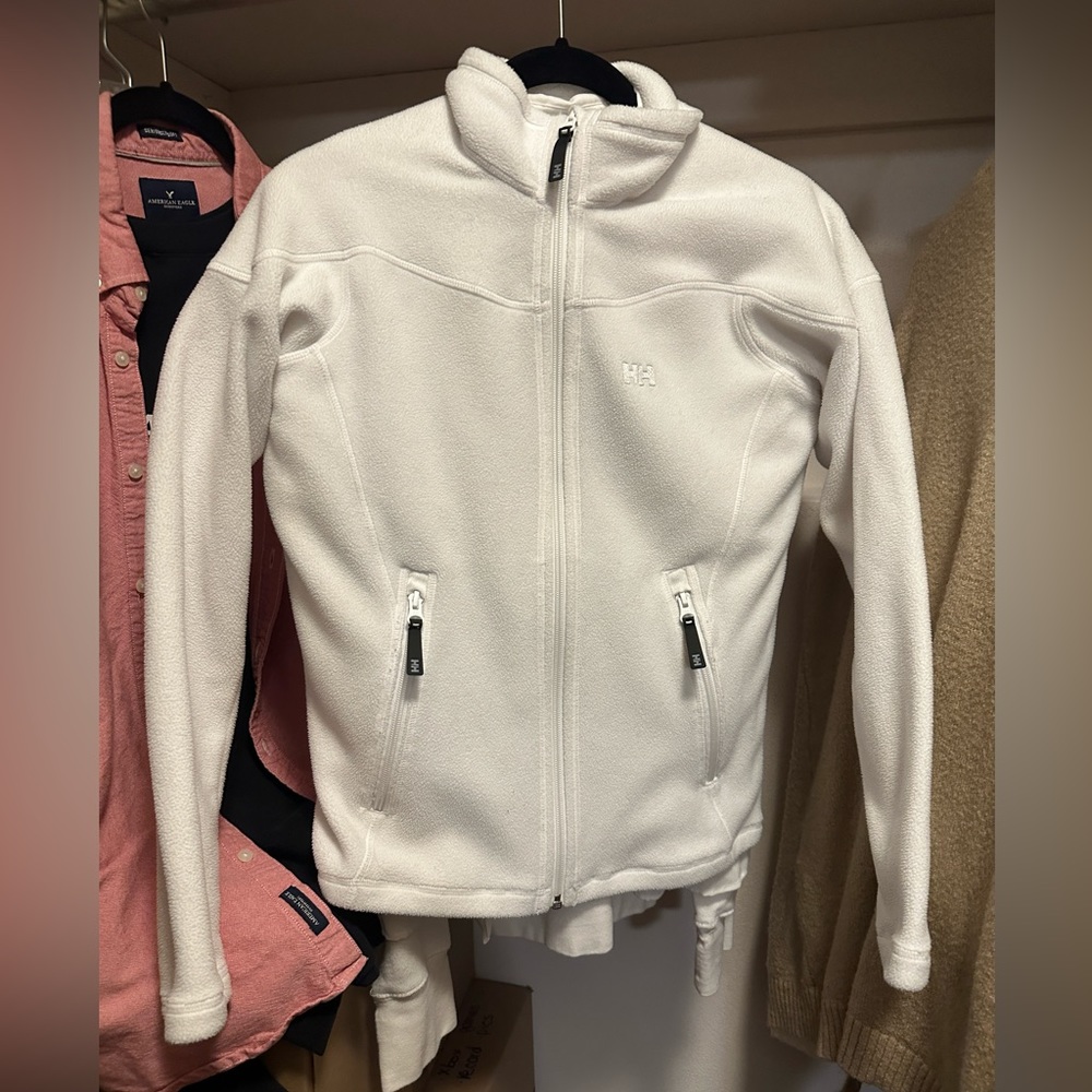 Helly Hansen S white zip up fleece GUC